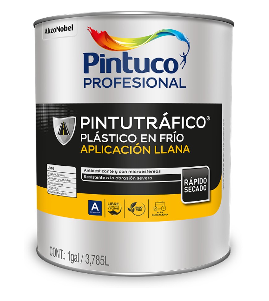 Pintutráfico plástico en frío en llana